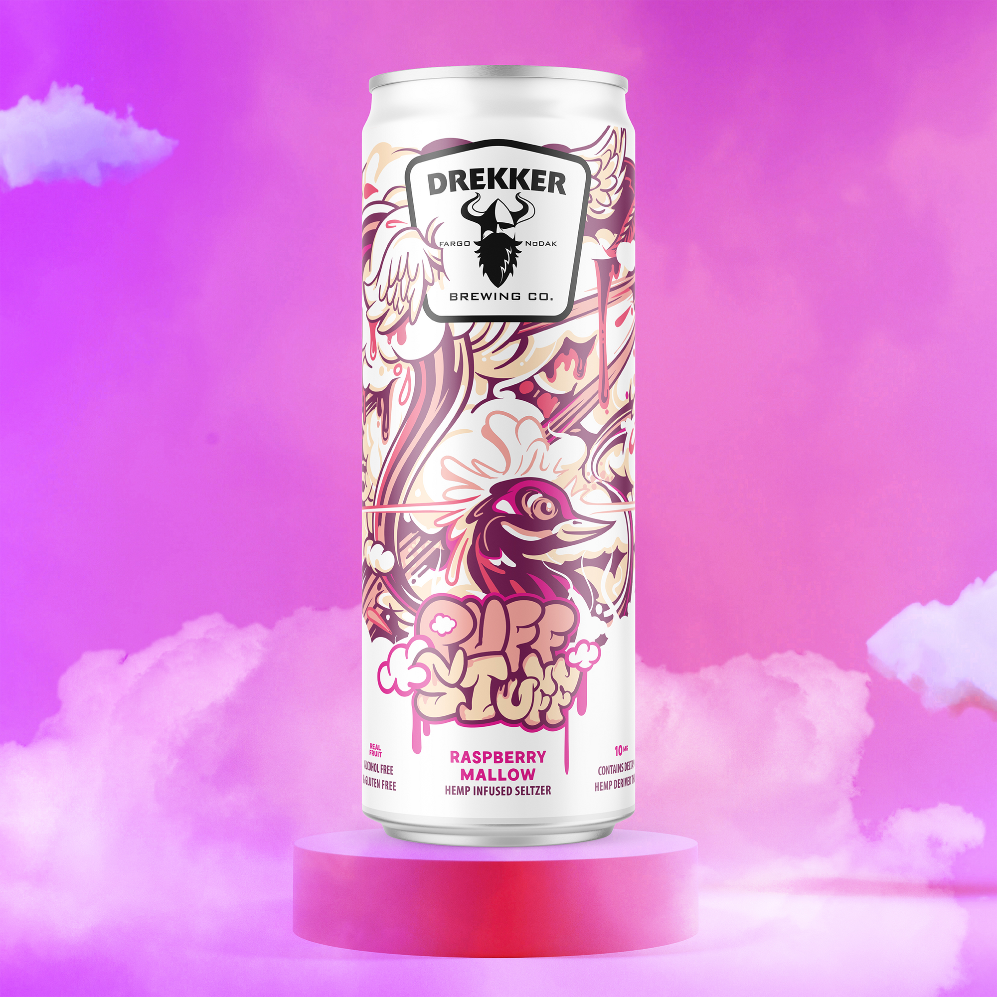 Puff Stuff Raspberry (10mg/can • 4-Pack)