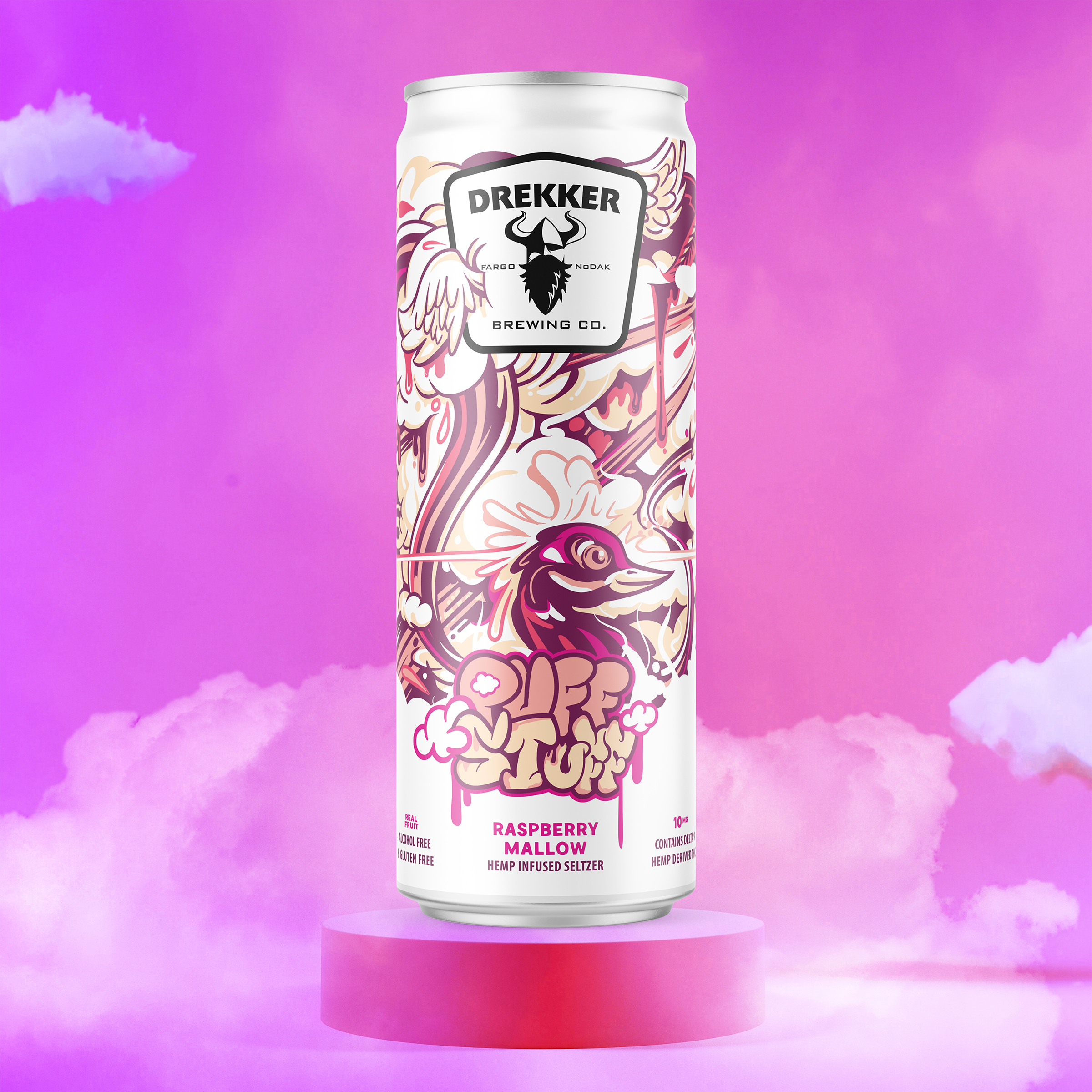 Puff Stuff Raspberry (10mg/can • 4-Pack)